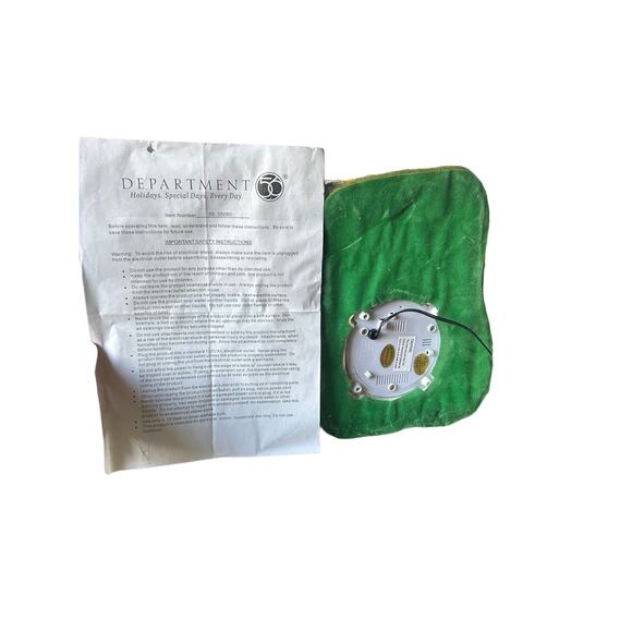 Vintage Department 56 Fiber Optic Haunted House Ghost Bats Lights Up Working - Picture 6 of 12